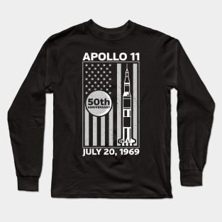 Apollo 11 Commemorative Moon Landing 50th Anniversary Long Sleeve T-Shirt